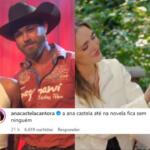 Declarando solteirice, Ana Castela desabafa após participação em novela: ‘sem ninguém’
