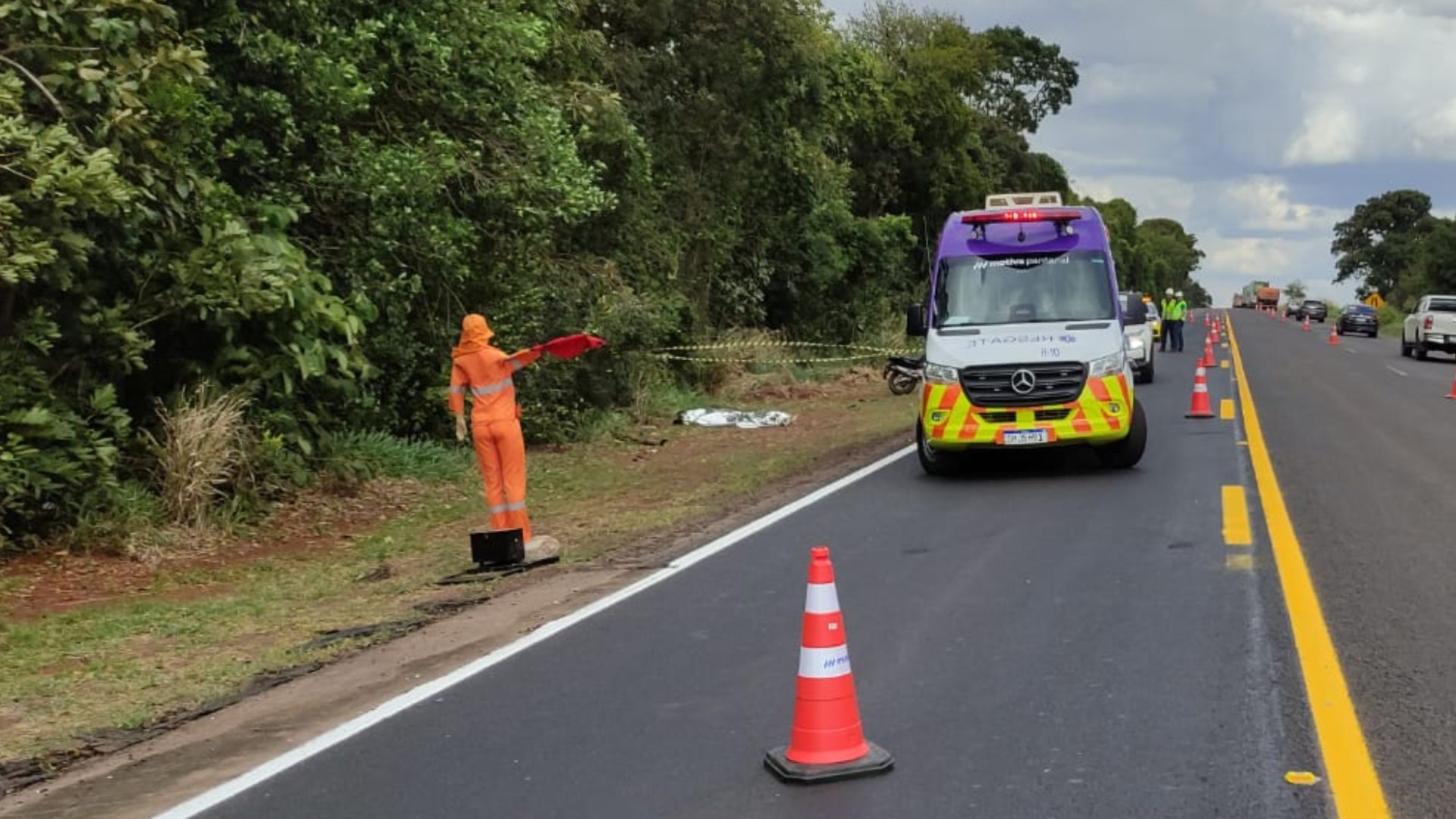 Motociclista morre em segundo acidente fatal na BR-163 em Campo Grande