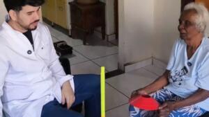 Paciente reage a tratamento de forma inesperada e deixa fisioterapeuta emocionado em Campo Grande
