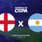 Onde assistir: Inglaterra e Argentina repetem duelo histórico por vaga na final