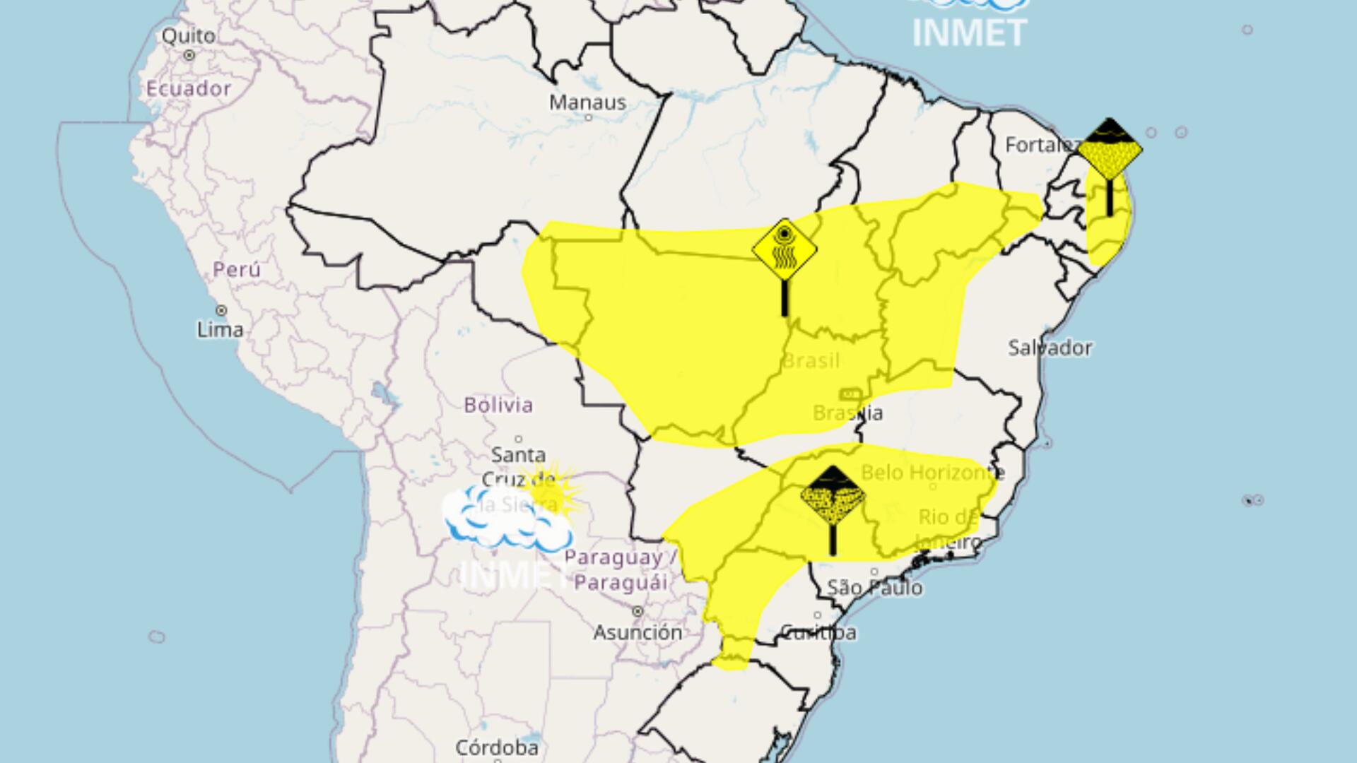 Defesa Civil faz alerta após Campo Grande entrar na rota de tempestades Defesa Civil faz alerta após Campo Grande entrar na rota de tempestades