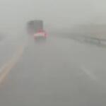 Tempestade reduz visibilidade e dificulta trânsito na BR-163 de Nova Alvorada do Sul