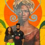 Centro de Campo Grande ganha mural em homenagem a Dandara, guerreira dos Palmares
