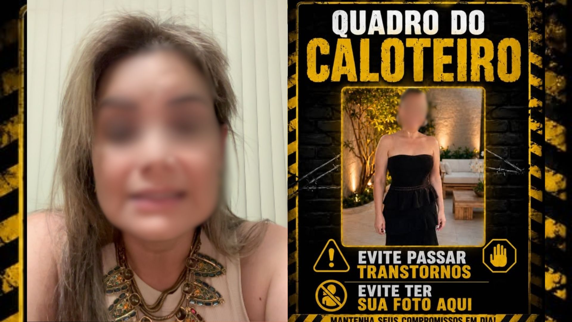 quadro do caloteiro esse
