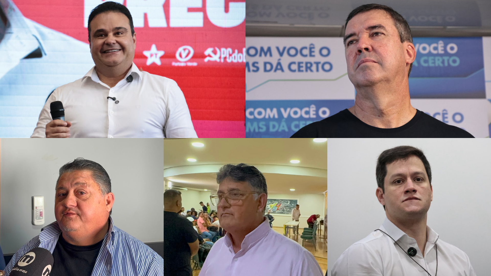 Mato Grosso do Sul tem cinco candidatos ao Governo do Estado em 2026