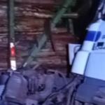 Acidente entre caminhões interdita ponte por três horas na MS-377 em Água Clara