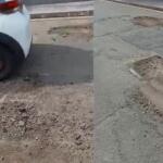 Moradores reclamam de tapa-buraco de empreiteira no Caiçara: ‘priorizando ruas erradas’