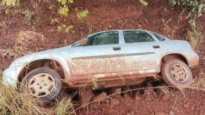 Motorista de Corsa que caiu em valeta às margens da MS-355 em Terenos não tinha CNH