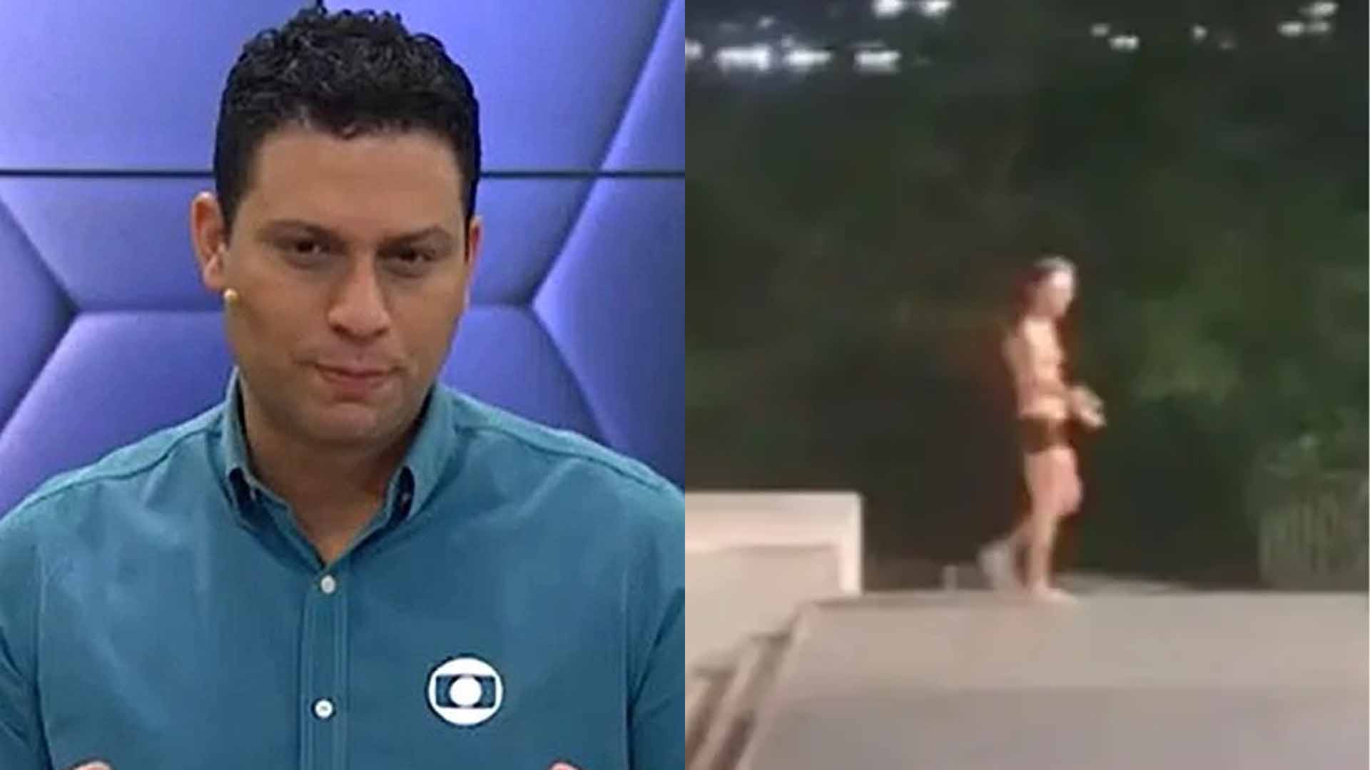 Ex-apresentador da Globo tem surto psicológico e tira roupa no meio da rua