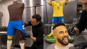 Comeria? Neymar vira bolo hiper-realista e a homenagem divide a opinião dos fãs