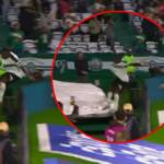 Jogador do Coritiba cai em túnel de acesso ao tentar comemorar gol que foi anulado