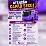 Ônibus Lilás leva atendimentos gratuitos à zona rural de Sidrolândia nesta semana