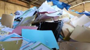 Reciclagem: TJMS descarta 18 toneladas de papel com processos arquivados