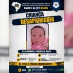 Ministério da Justiça emite alerta por desaparecimento de bebê que teria sido sequestrada em Campo Grande
