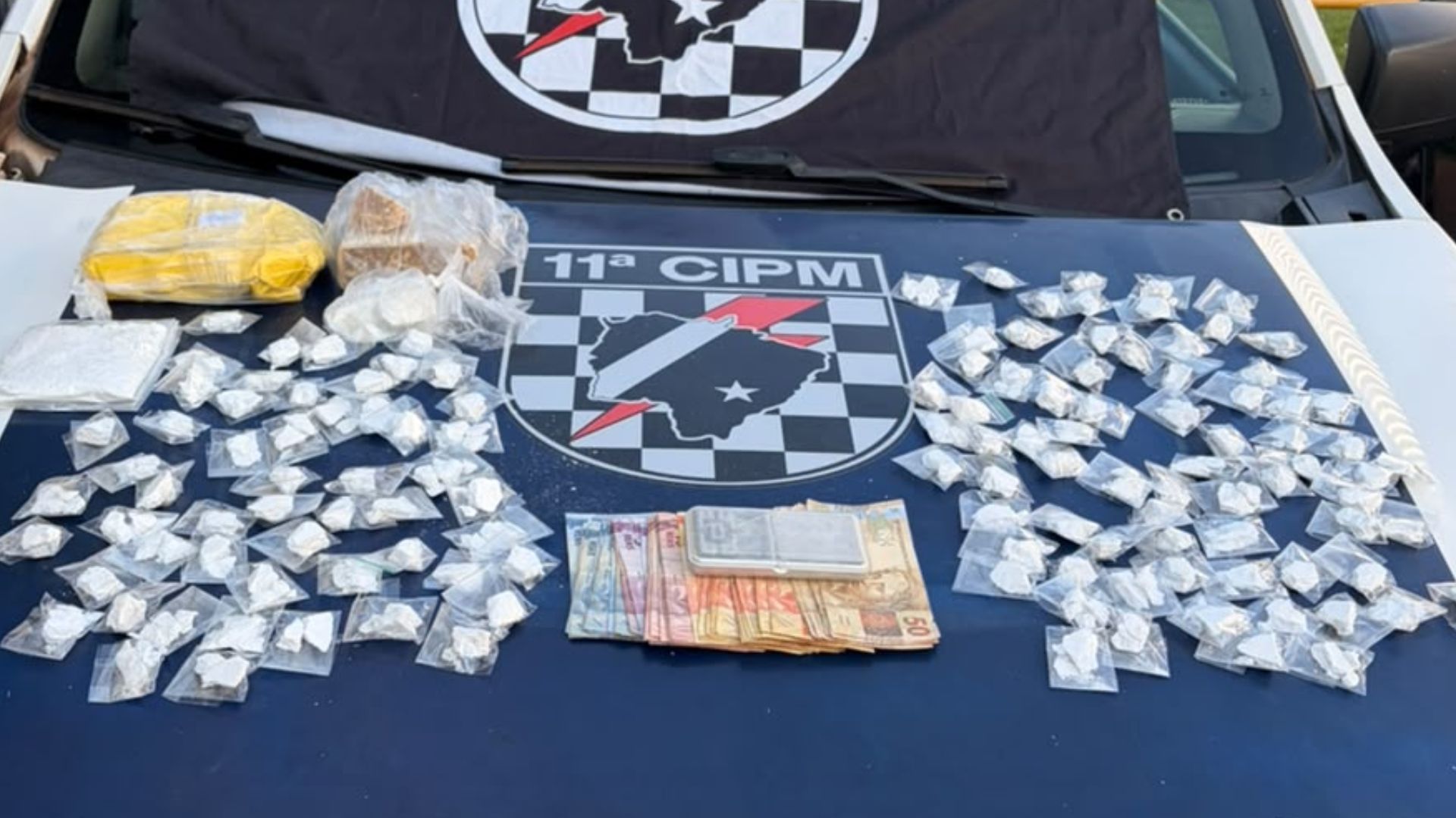 Motorista preso após fuga em Campo Grande transportava quatro quilos de cocaína