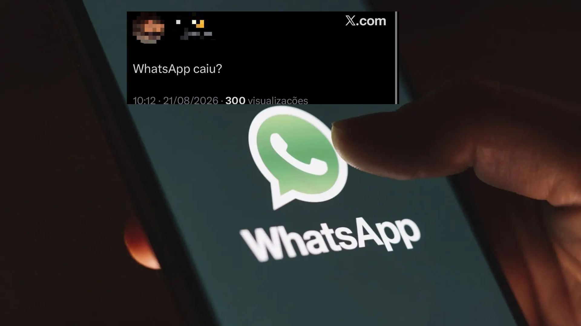 WhatsApp apresenta instabilidade e registra pico de 444 relatos no Brasil