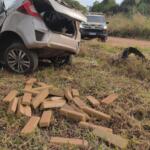 Morre motorista que bateu em árvore durante fuga com 445 kg de pasta base