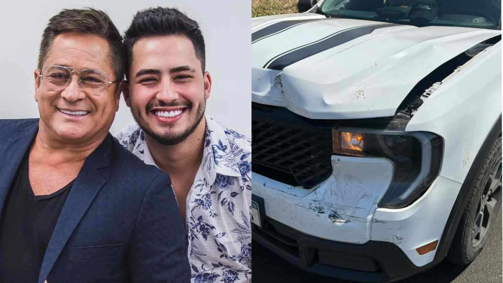 Filho de Leonardo, Matheus Vargas sofre acidente de carro ao deixar Barretos