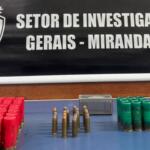 Suspeito de tentar matar desafeto é preso com diversas munições em Miranda