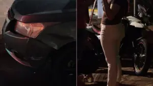 Início da noite tem acidente com Cruze e BMW em cruzamento no Jardim dos Estados