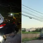 Quatro veículos batem em postes em menos de 24 horas em MS
