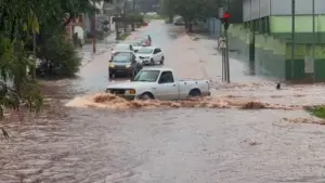 Campo Grande registra 55,6 mm de chuva em 12 horas após alerta de tempestade