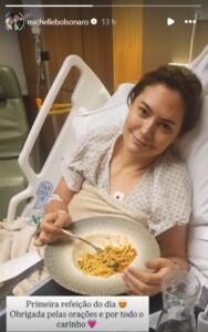 Michelle Bolsonaro publica foto em hospital e deixa presença em convenção do PL incerta