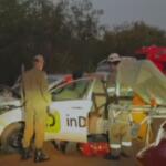 Motorista de aplicativo perde controle da direção e bate em poste na Avenida Thyrson de Almeida