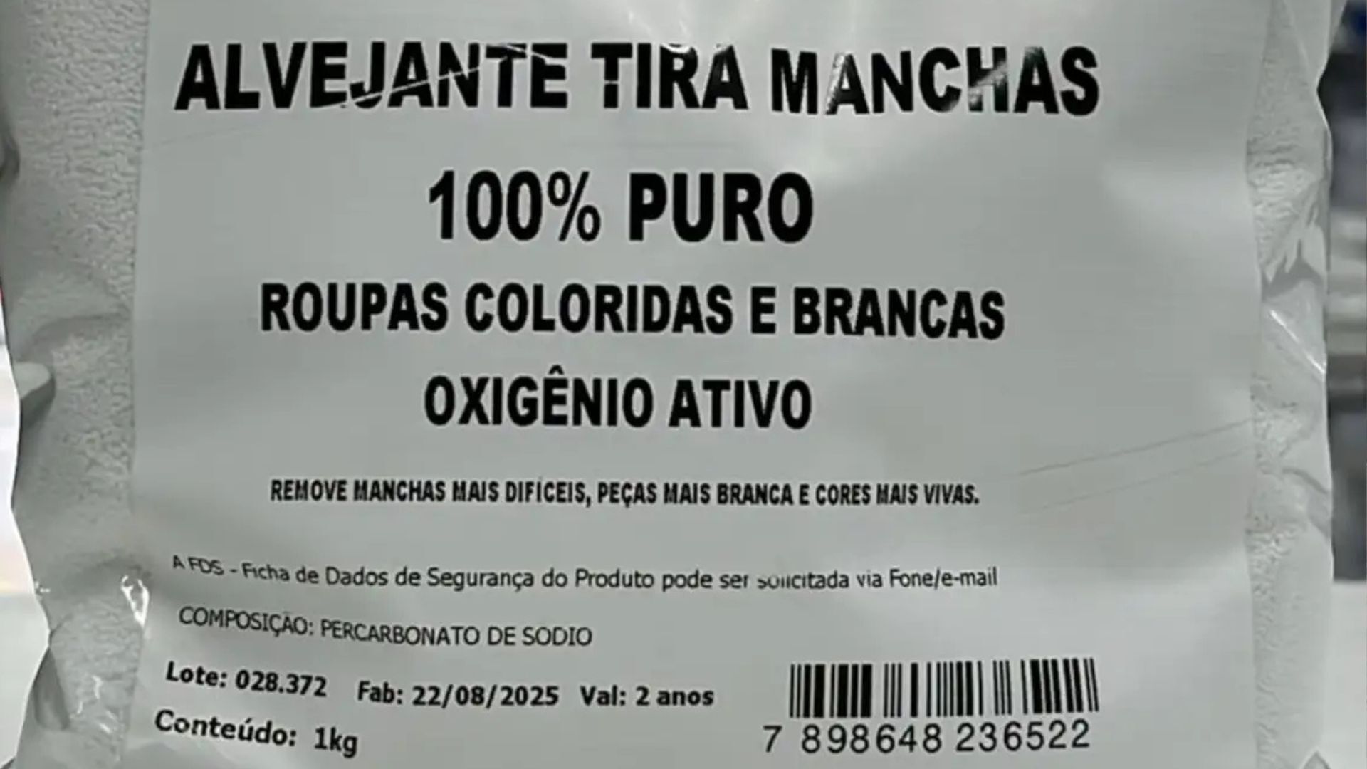 Anvisa proíbe venda de percarbonato “milagroso” e alvejantes sem registro; confira a lista