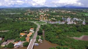 Vista aérea de Miranda; município tem autorização para contratar empréstimo de R$ 20 milhões (Subcom-MS, Arquivo)