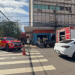 Curto em ar-condicionado deixa loja tomada por fumaça e mobiliza bombeiros em Campo Grande