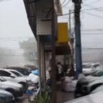 Nuvens carregadas cobrem o céu e chuva se aproxima de Ponta Porã nesta segunda-feira