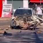 VÍDEO: Motorista derruba muro de casa após provocar acidente na Mascarenhas de Moraes