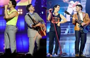 Joe e Nick Jonas dividem os vocais de hits solo um do outro durante show dos Jonas Brothers em Nova York