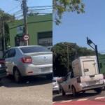 Acidente entre três carros tumultua trânsito na Duque de Caxias