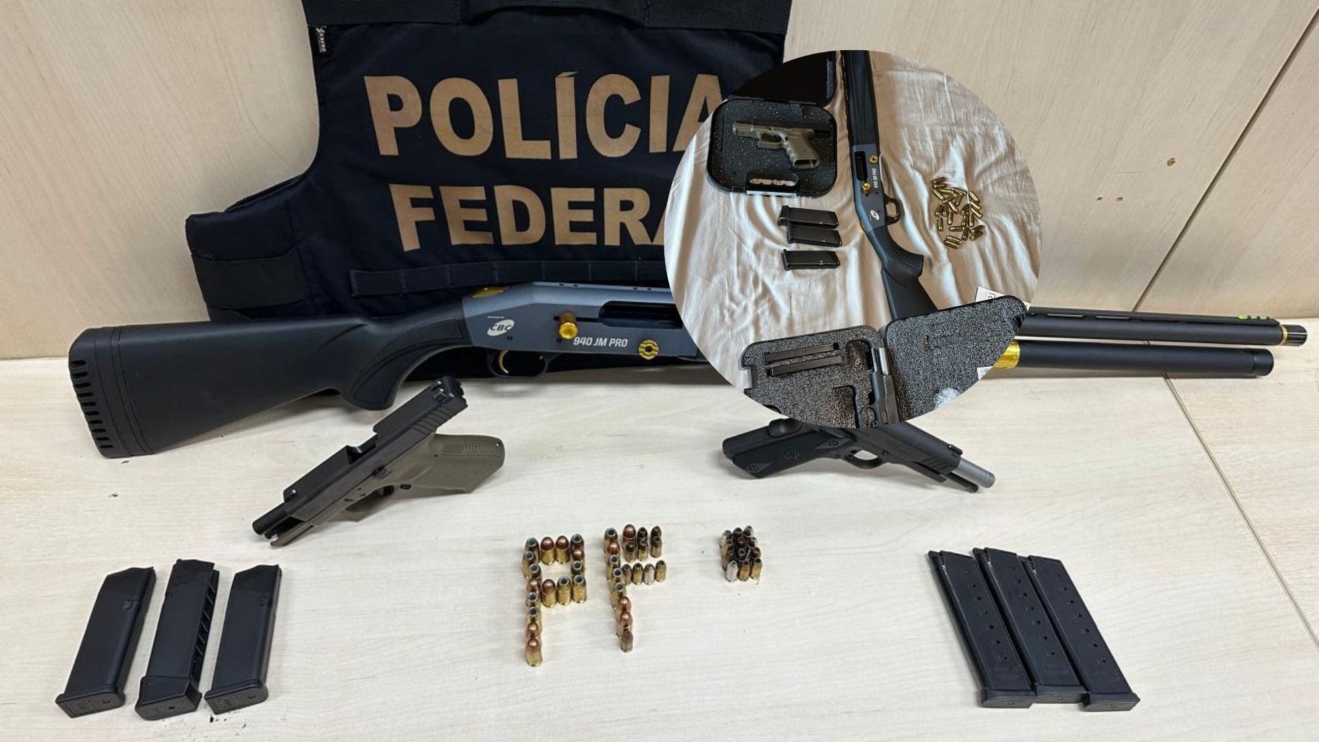 Suspeito de fraudar registro de CAC é alvo de operação e tem armas apreendidas em Dourados
