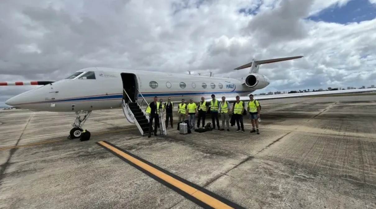 Aeronave alemã que mede carbono e metano da atmosfera sobrevoa o Pantanal