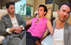 Jonas Brothers recriam cena icônica do Connect 3 antes da première de “Camp Rock 3”