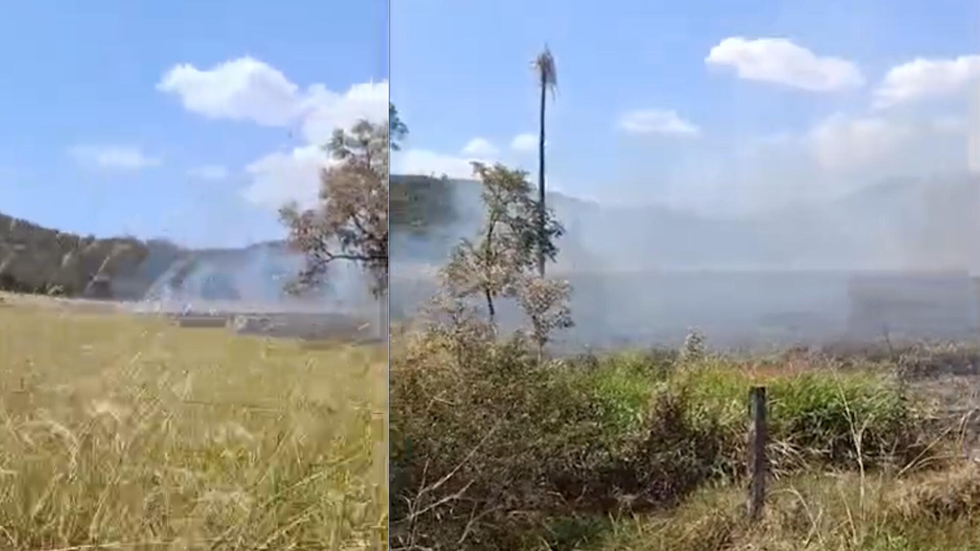 VÍDEO: Incêndio atinge reserva ambiental no assentamento Santa Mônica em Terenos