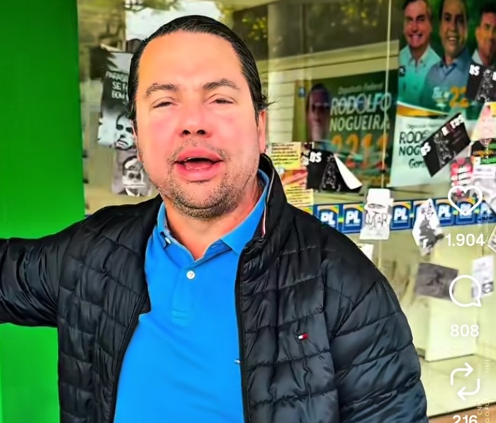 Rodolfo Nogueira acusa petistas de vandalizarem comitê em Dourados