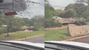 Córrego Prosa volta a encher após chuva intensa em Campo Grande