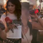 Bebendo detergente na Festa de Barretos? Mulher burla fiscalização e leva bebida em frasco