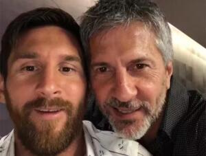 Messi ao lado de seu pai Jorge Messi. (Foto: Reprodução, Instagram)