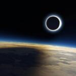 Eclipse solar. (Estação Espacial Internacional, ISS)