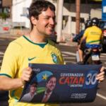 Catan inicia campanha com adesivaço na Afonso Pena, em Campo Grande