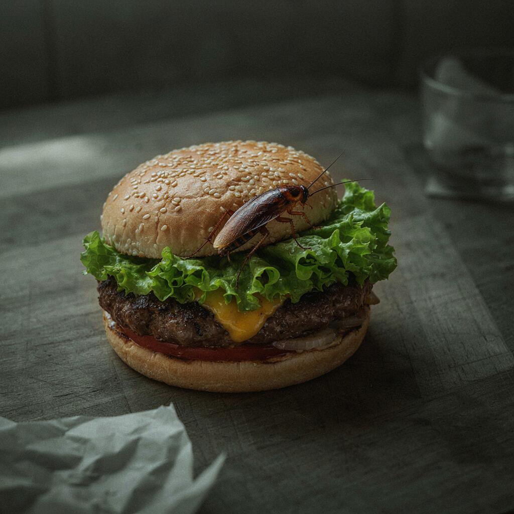 Grávida encontra barata em hambúrguer e rede de restaurantes é condenada a pagar indenização