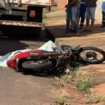 Motociclista morre em acidente com caminhão em Ivinhema