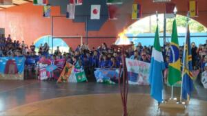 Com o tema de Copa do Mundo, Escola de Campo Grande abre Olimpíadas Pedagógicas