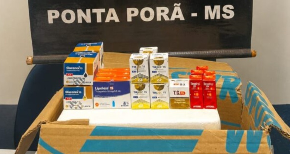 Polícia apreende medicamentos que seriam enviados para Minas Gerais