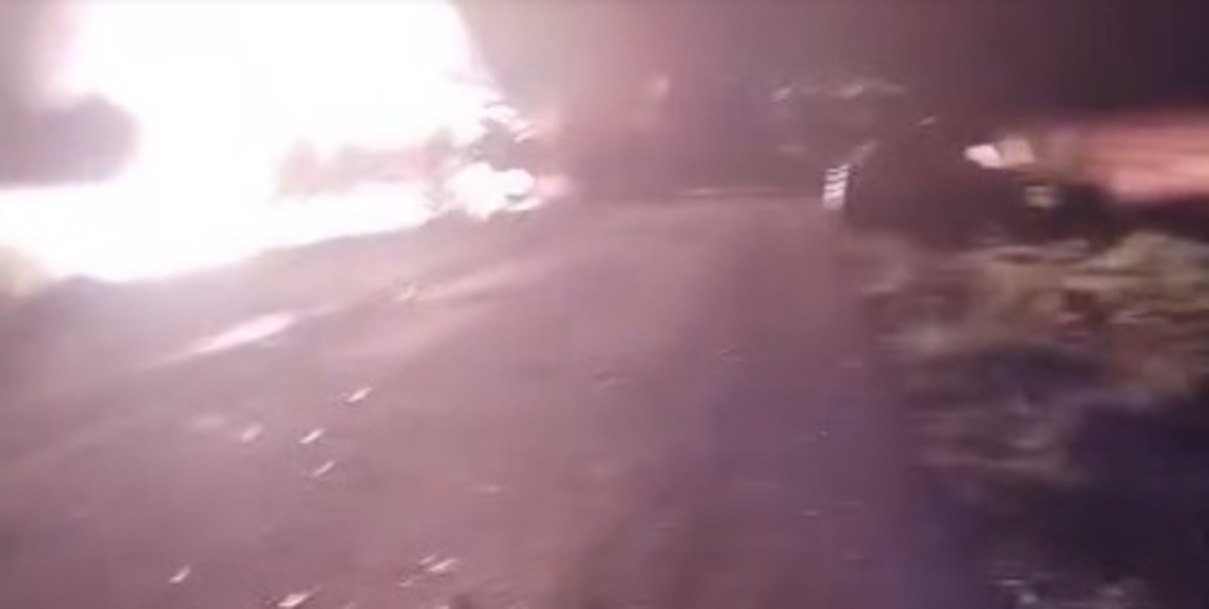 VÍDEO: anta na pista teria causado acidente entre caminhão e carro na BR-267